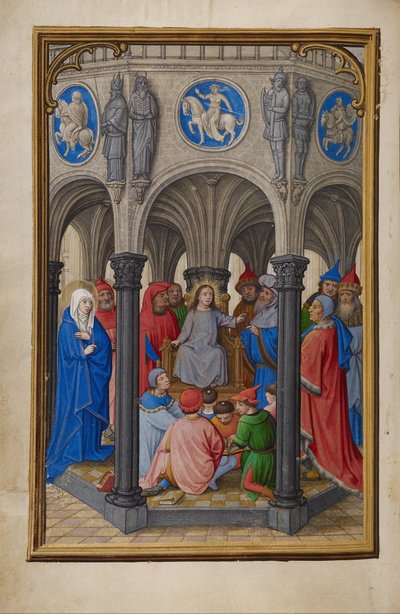 The Dispute in the Temple by Simon Bening